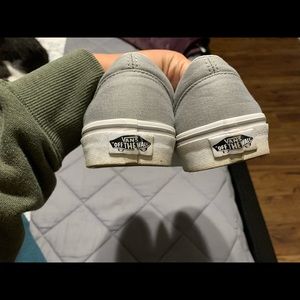 Grey slip on Vans